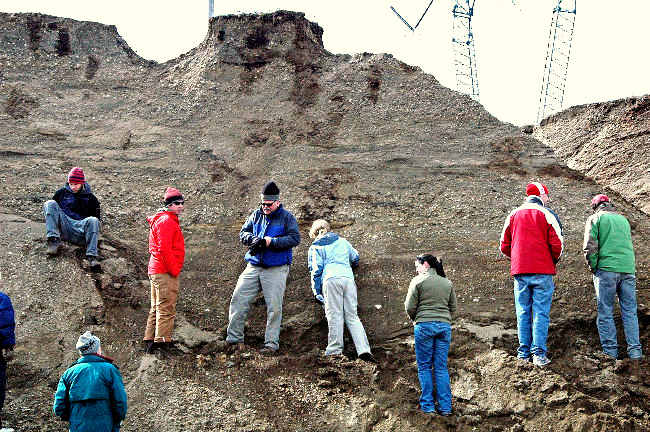 Glacial outwash in St. Louisville gravel pits, Licking County, Ohio