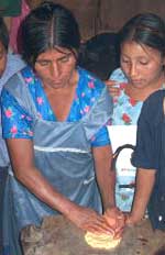 forming tortillas