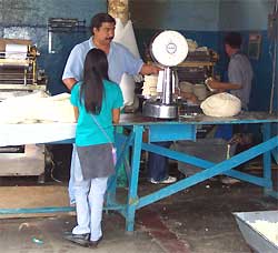 Buying masa in Tepotzlan, Morelos, image by Keith Baines of Jersey City, NJ