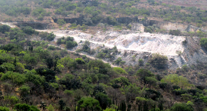 kaolin mine near El Sombrerete, Querétaro, México