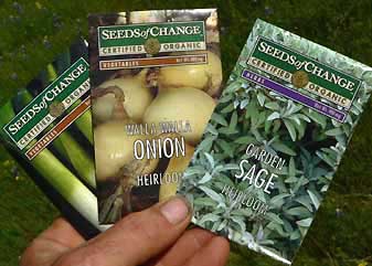 garden seed packages